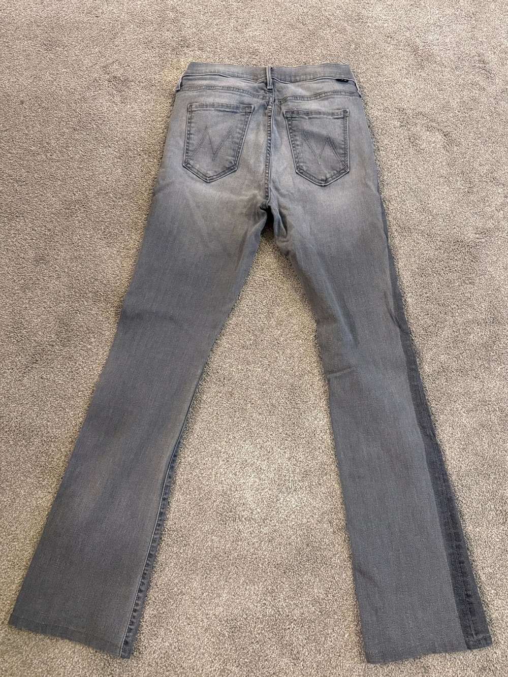 Women’s Two-Tone Gray Bootcut Jeans - Picture 2 of 4